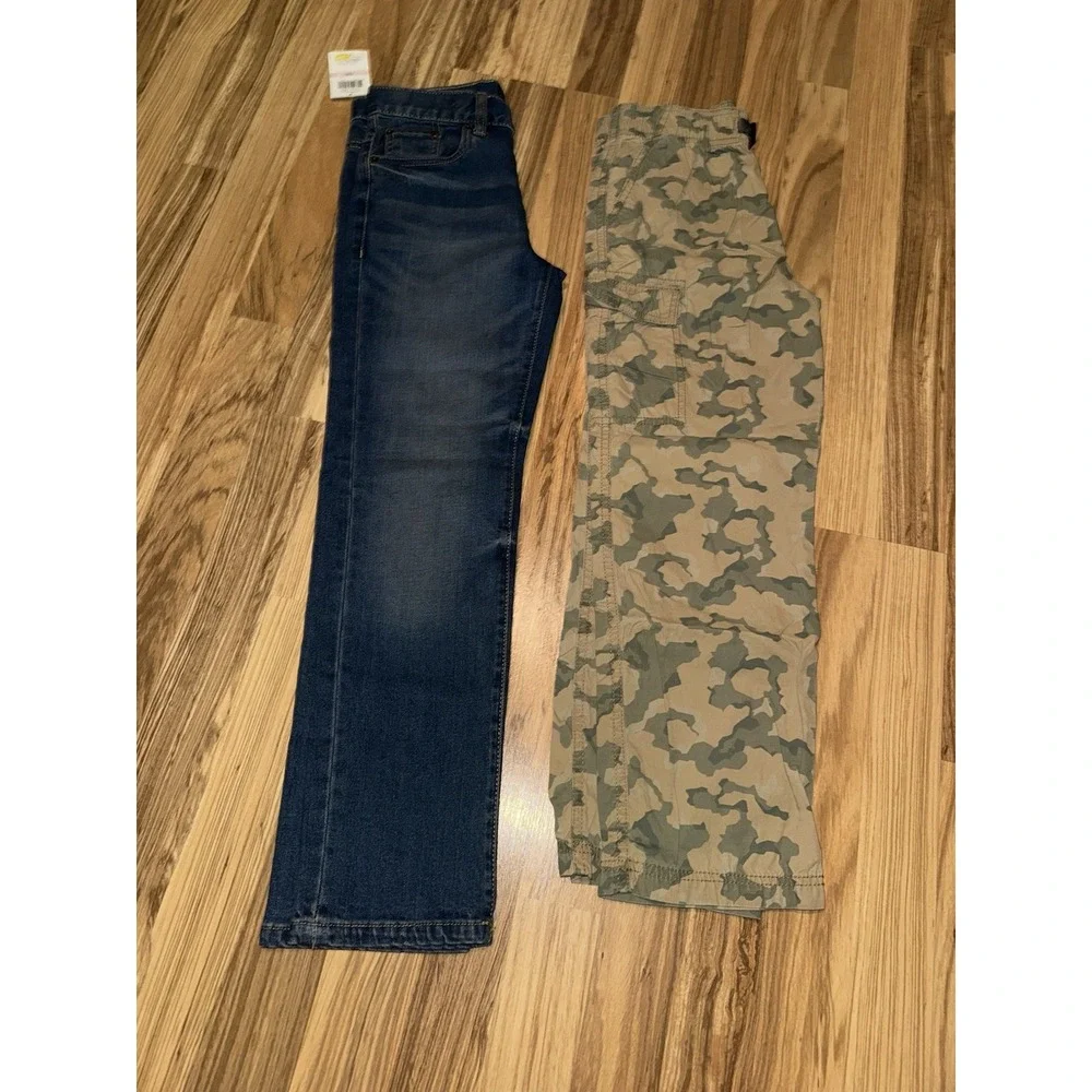 NEW Boys Lucky Classic Straight Jeans Carters Camouflage EUC Pants Sz‎ 10 Lot